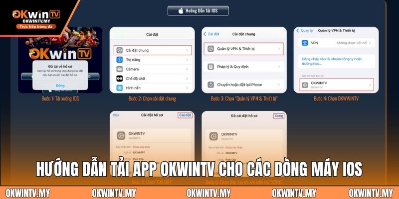 Hướng dẫn tải app OKWINTV cho các dòng máy iOS